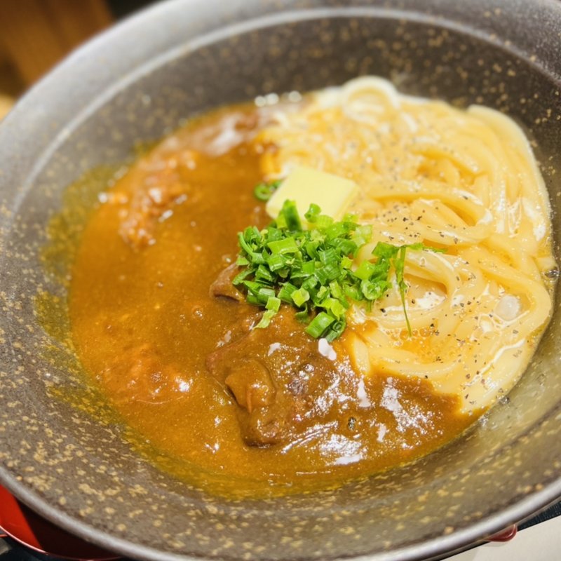 カレボナーラうどん(山下本気うどん　新宿三丁目)