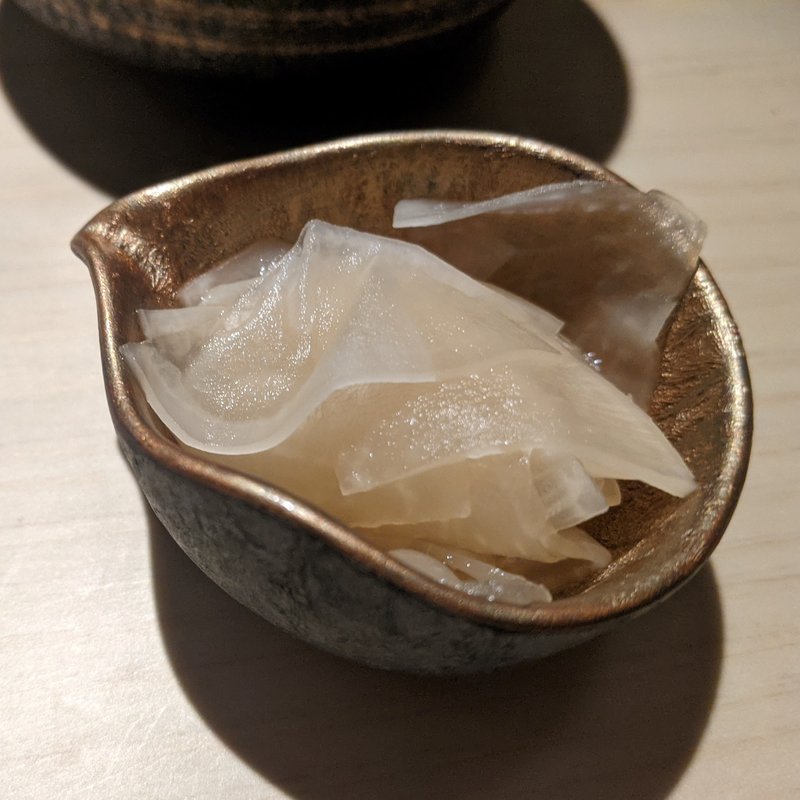 自家製大根漬け(焼鳥カッポウ 鳥耀)