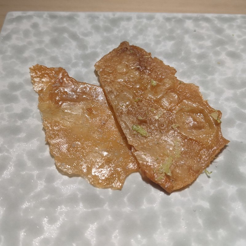 鶏皮煎餅(焼鳥カッポウ 鳥耀)