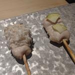 二鶏種比べむね　さび焼き(焼鳥カッポウ 鳥耀)