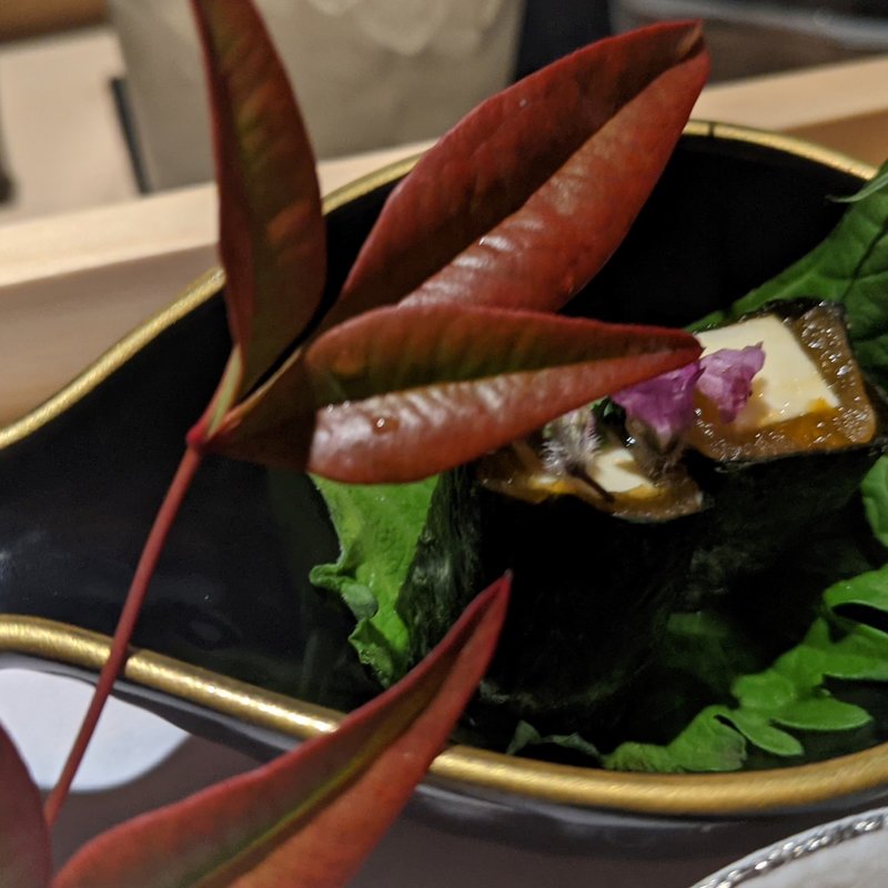 干柿とクリームチーズの品川巻(焼鳥カッポウ 鳥耀)