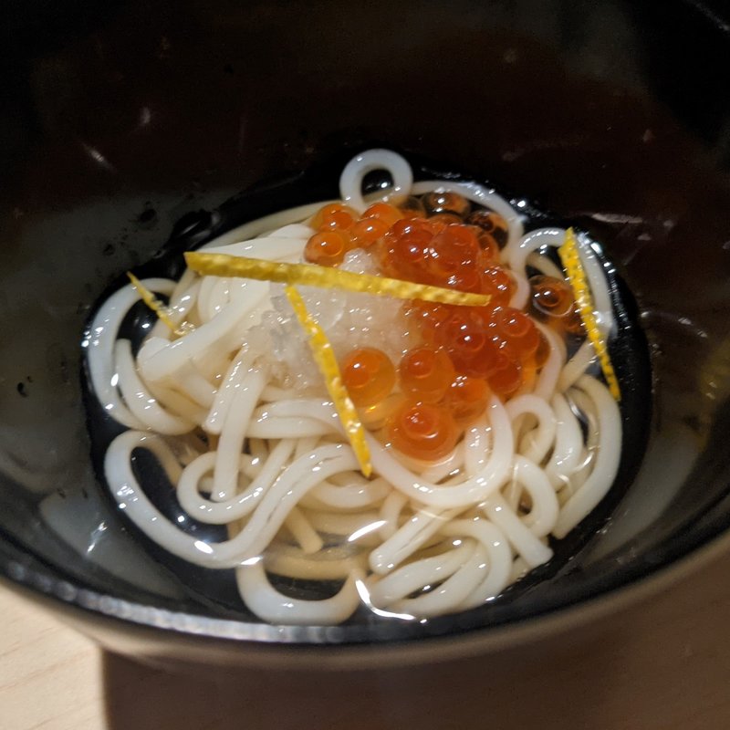 半田そうめん　いくらおろし(焼鳥カッポウ 鳥耀)