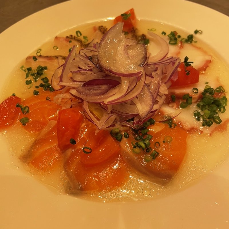  海鮮カルパッチョ(日々是君想 （ヒビコレキミオモ）)