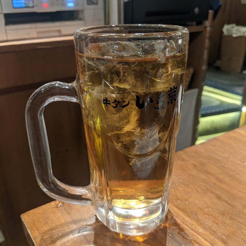 もろこし茶ハイ(大宮牛タンいろ葉)