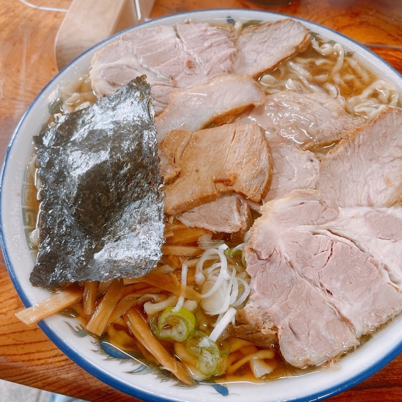 中華そば並、チャーシュー(ケンちゃんラーメン )