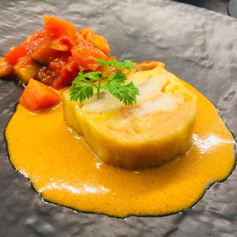 たか海老と桜鯛のパテ・ド・アンクルト w/オマールのアメリケーヌソース(NO NAME )