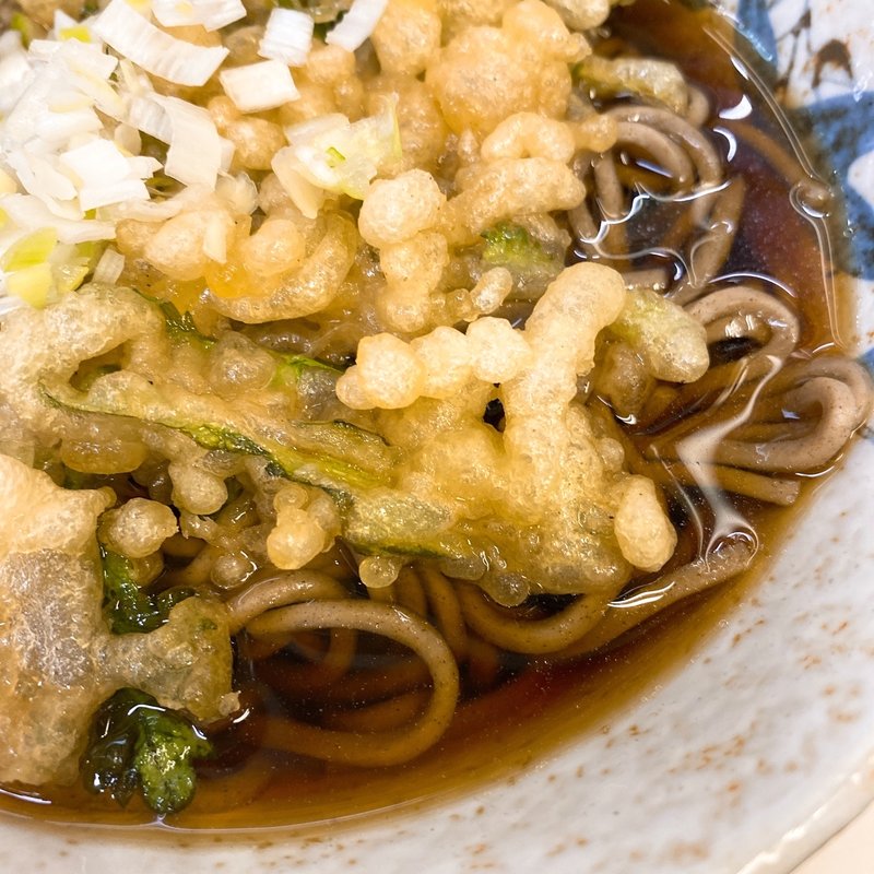 春菊天そば(立ち食い 原木そば)