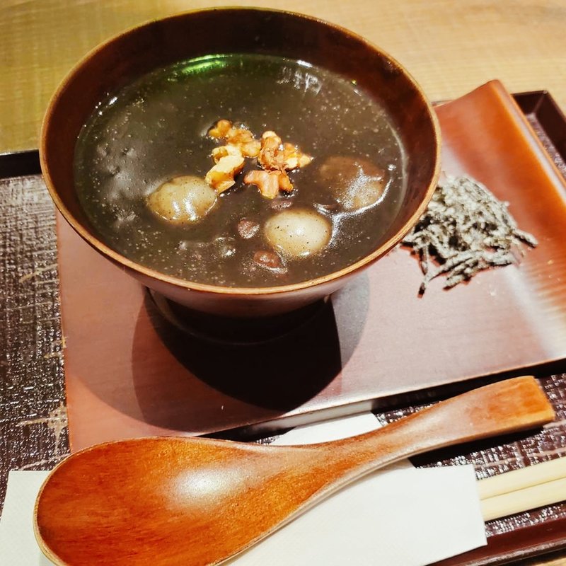 黒ごまぜんざい(宇治園 「喫茶去」 阪急三番街店)