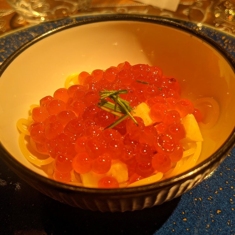 自家製イクラのカッペリーニ(ヴィネリア セコンド イル グスト)