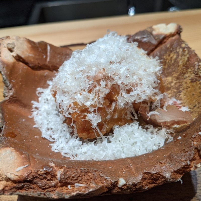 ハモフライ海老真薯包み(和食割烹 やまぼうし)