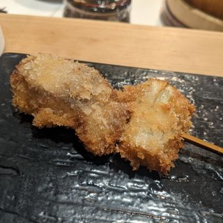 ブリネギ串揚げ(鮨 波づき)