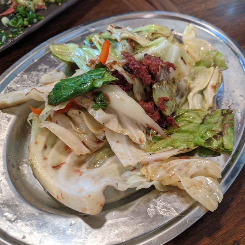 キャベツとコンビーフ炒め(のげちゃん)