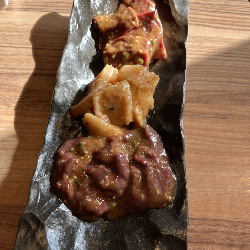 ホルモン3種盛り(三河焼肉 徳川苑 福岡東店)