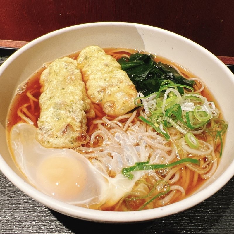 ちくわ天玉そば(越後そば 東京店)