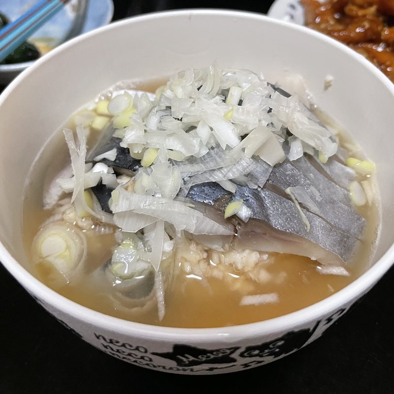 オートミール茶漬け(自宅)