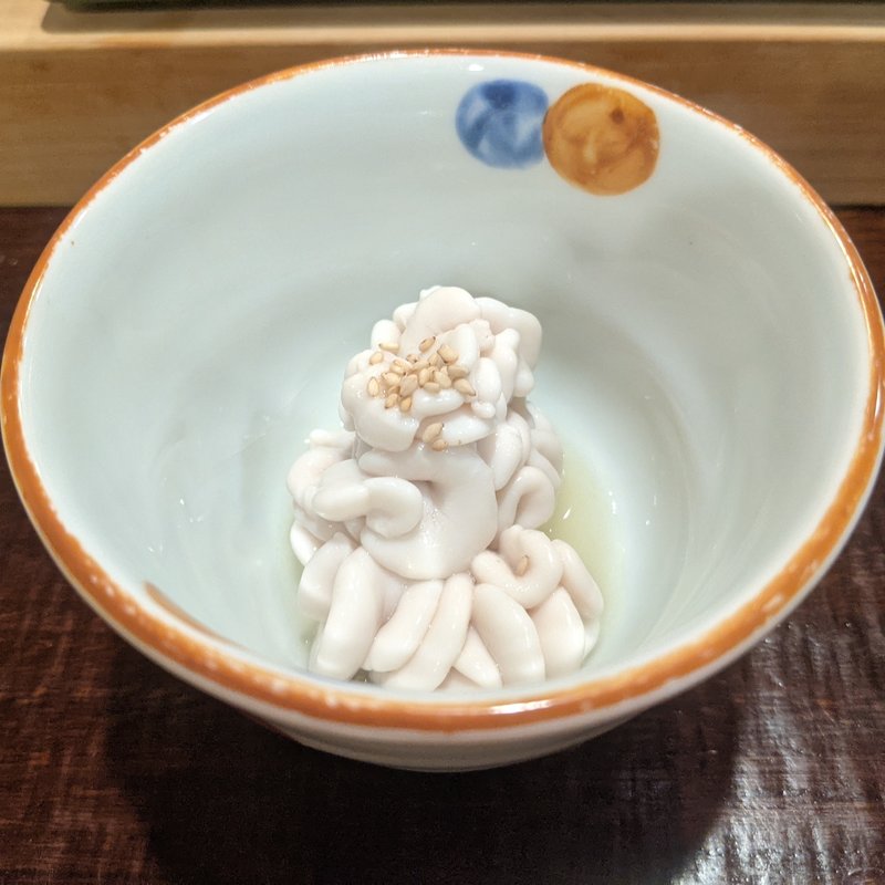 白子塩ポン酢(鮨 波づき)