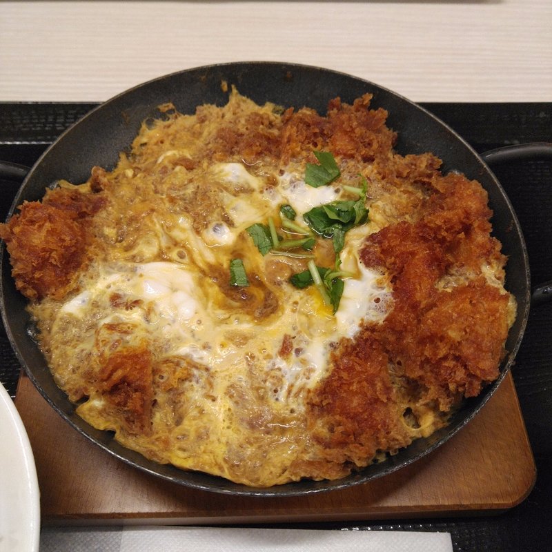 親子カツ煮定食(かつや 岩手水沢店)