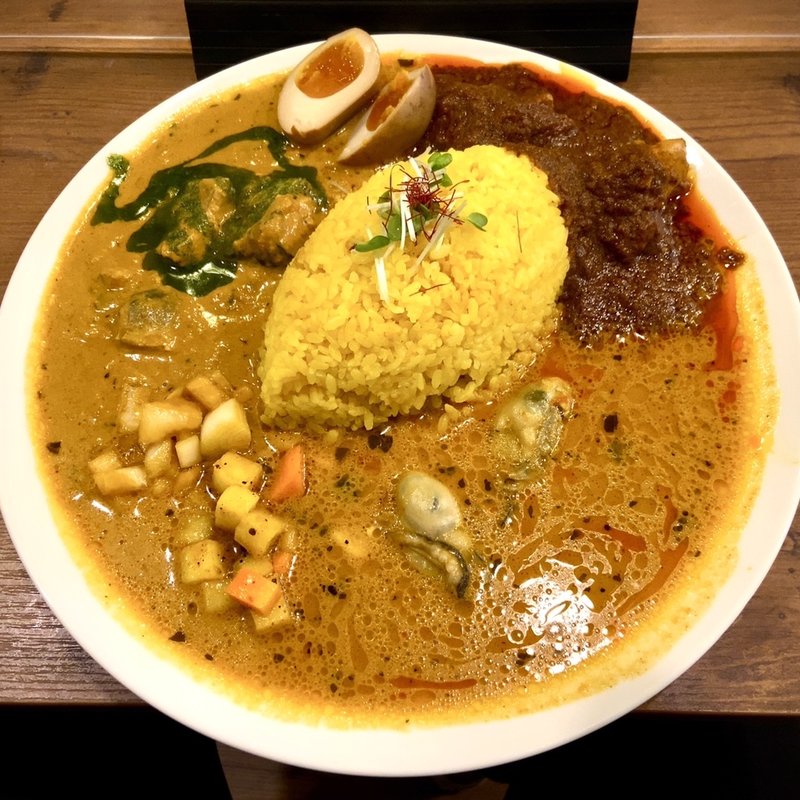 3種盛（牡蠣×鯖バジル×チキンマサラ）(スパイス食堂 ニッキ)