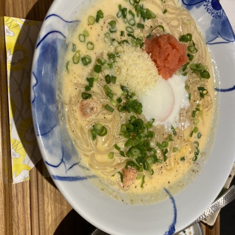 豆乳とたらこのカルボナーラ(東京たらこスパゲティ)