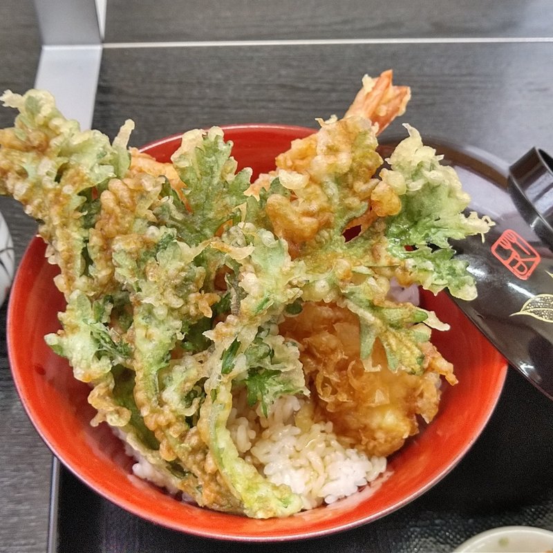 エビ天丼(そば処 もちた屋 （もちたや）)