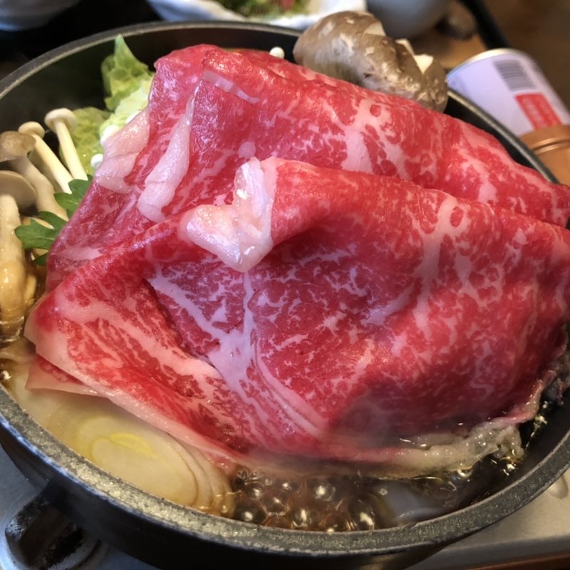 牛すき焼き定食(あづま )