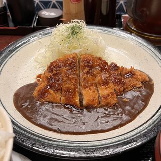 金沢カレーと食べるロースカツセット(金沢かつぞう)