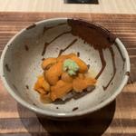 雲丹醤油掛け