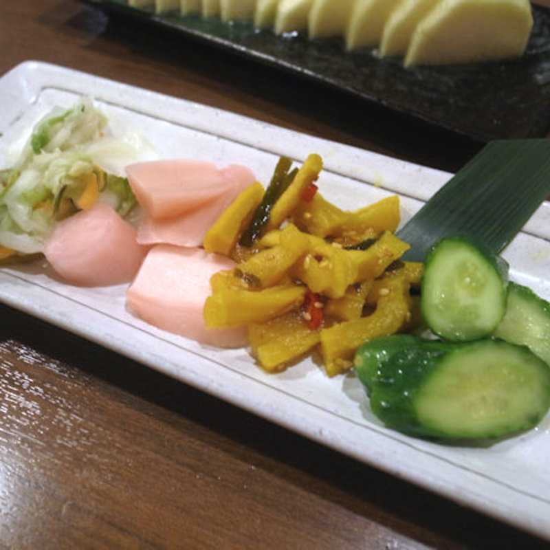 お新香盛り合わせ(鳥道酒場)