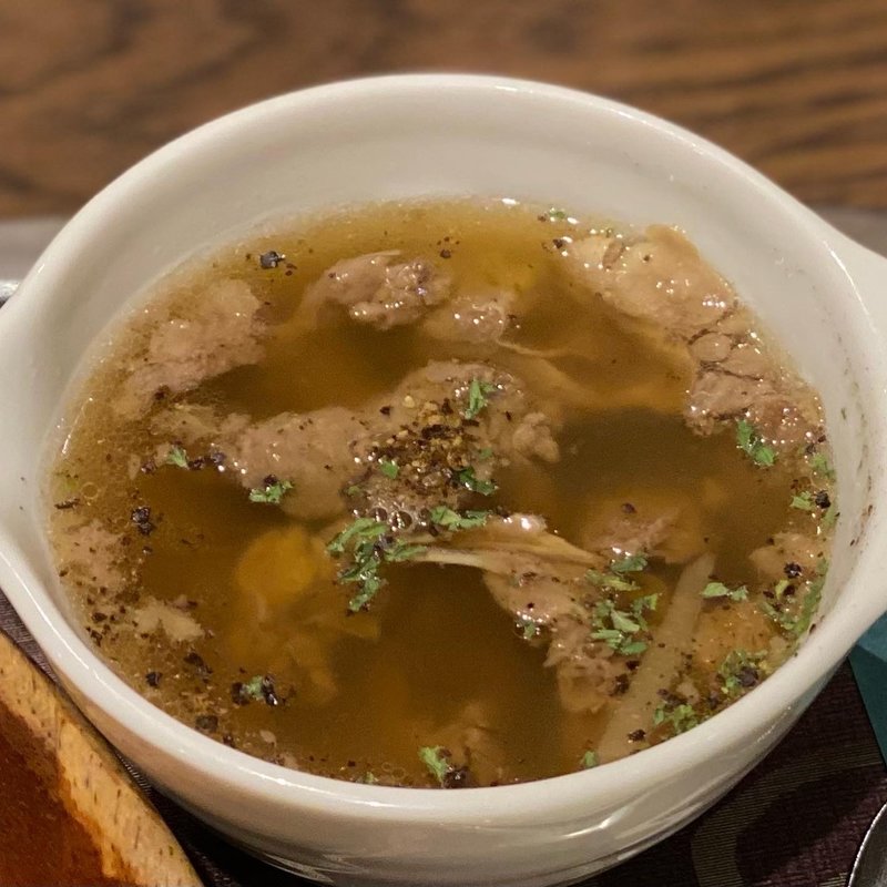 牛すじとしょうがのスープ(カフェテラスロワール )
