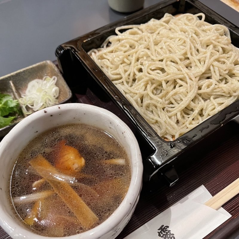 鴨汁せいろ(そば処　久霧)