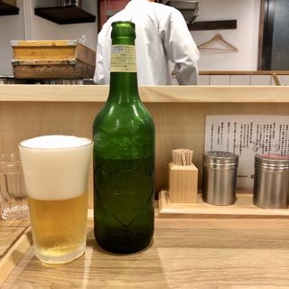 瓶ビール(味噌らーめん柿田川ひばり 恵比寿本店)