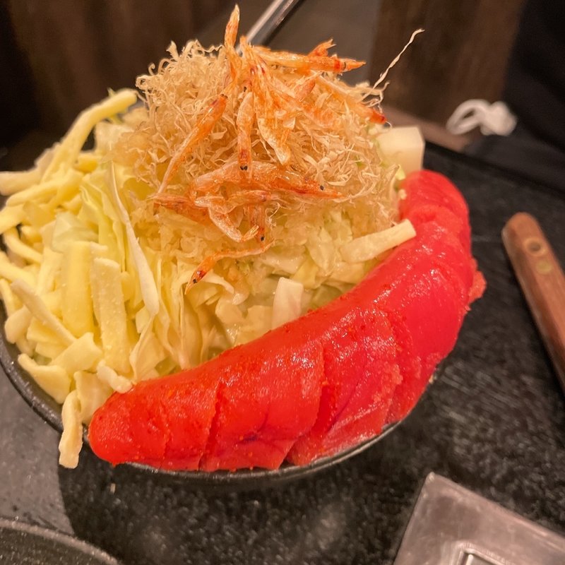 もち明太子チーズもんじゃ(月島名物もんじゃ だるま )