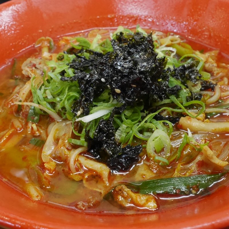 辛ジャンうどん(極楽うどん　TKU （ティーケーユー）)