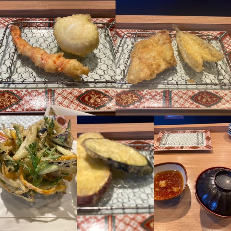 やまみ定食＋季節のかき揚げ(博多天ぷらやまみ 木場店)