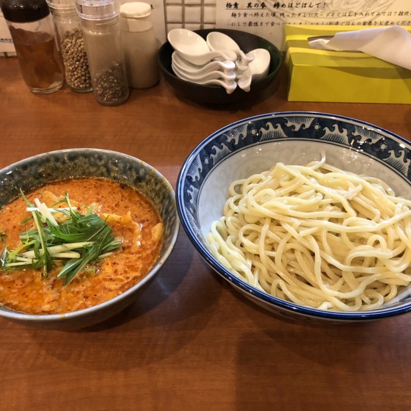 海老辛つけ麺　並・大盛(中華そば 中村屋 )