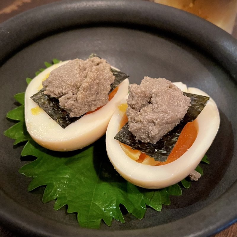 みそ漬半熟玉子のカニミソのっけ(レボリューションブックス )