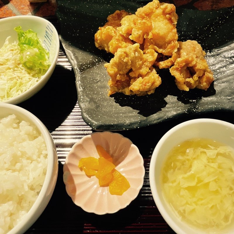 唐揚げランチ(四川・餃子中華バル ＰＡＯ２ 梅田東通り店)