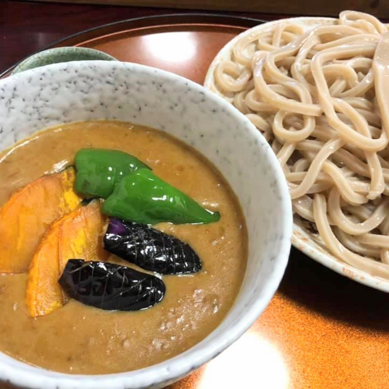 野菜カレーつけうどん(三丁目の手打うどん)