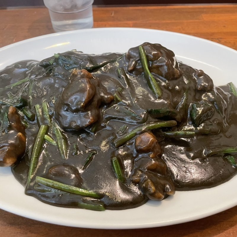 Aランチ チキン煮込み&ほうれん草(船場カリー瓦町店)