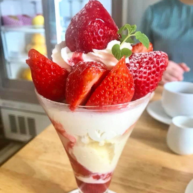 あまおうパフェ(ホットケーキパーラー フルフル 赤坂店 （Fru-Full）)