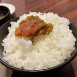 季節の天ぷら定食（ごはん・イカの塩辛）