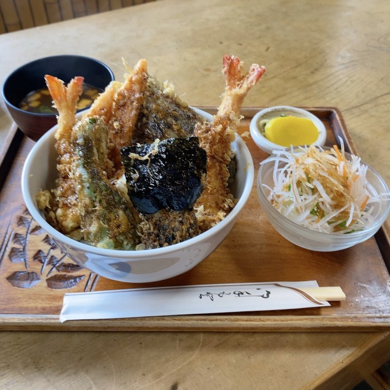 揚げ玉天丼(天平)