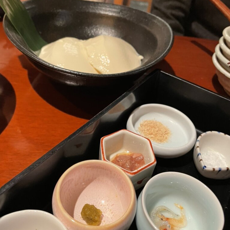 《おすすめ》できたて豆腐 薬味七品ぞえ(とうあん 二子玉川本店 （【旧店名】燈庵）)