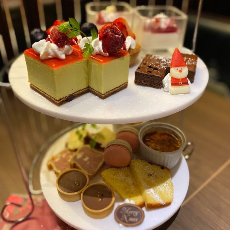 クリスマス限定アフタヌーンティー(ハニトーカフェ天王寺店)