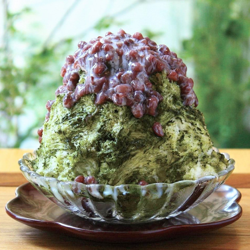 ほうれん草とマックのかき氷(麻布野菜菓子 )