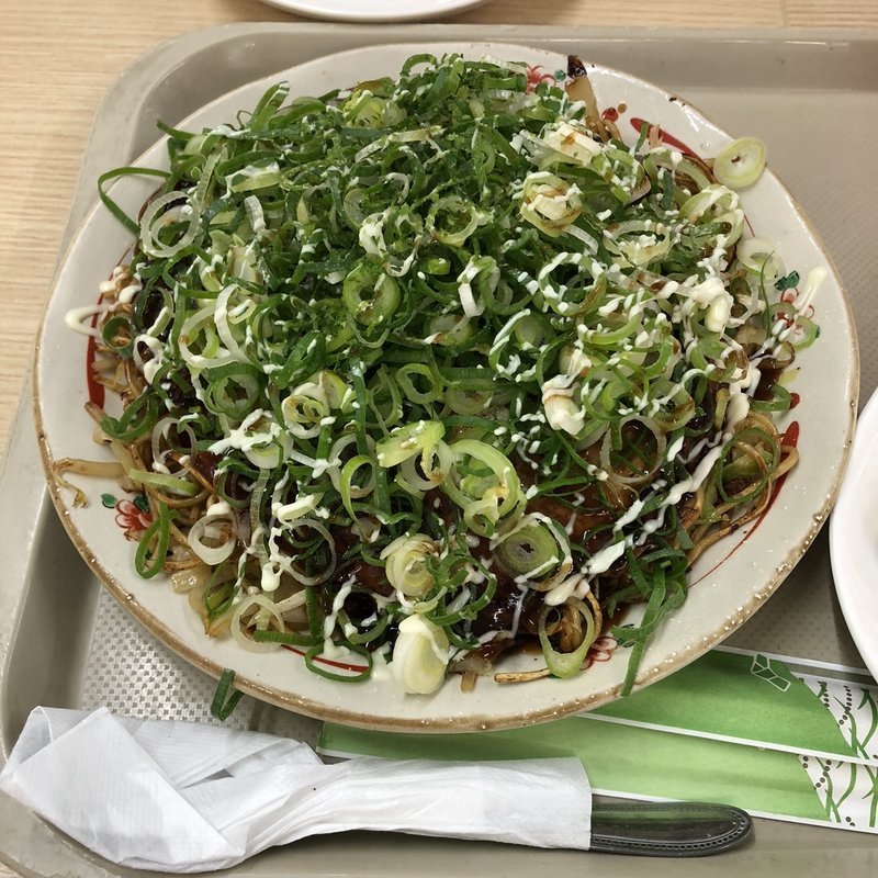 ネギガーリック焼（めん入）(お好み焼き銀志朗　イオンスタイル笹丘店)