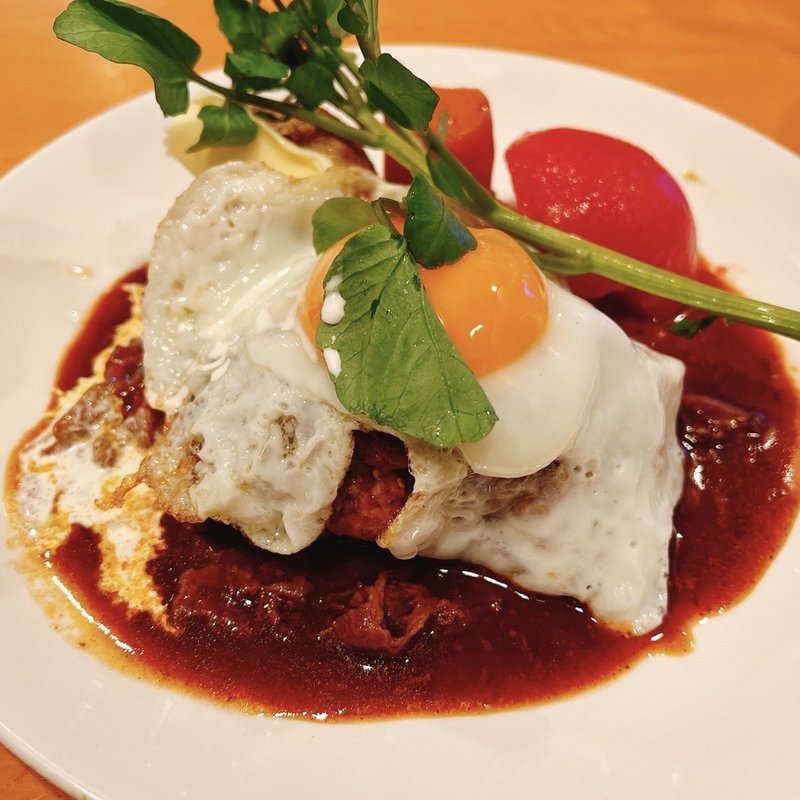 目玉焼きのせジャーマンハンバーグステーキ(キッチンoh!way)