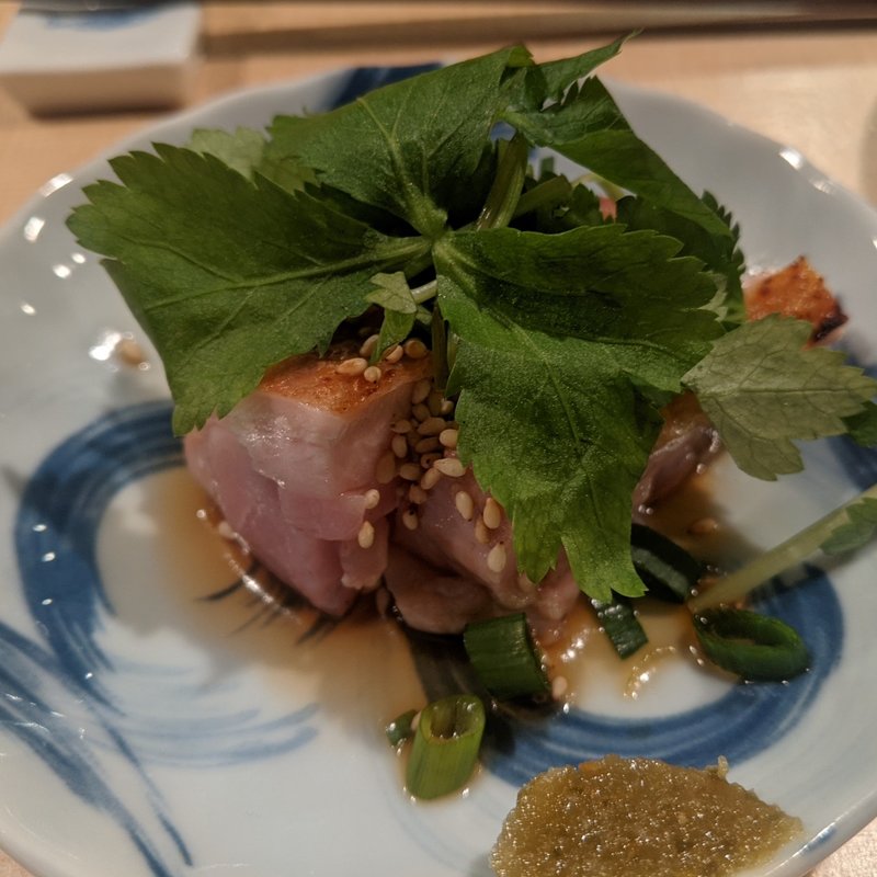 鳥ももたたき(焼鳥山もと 阿佐ヶ谷cellar)