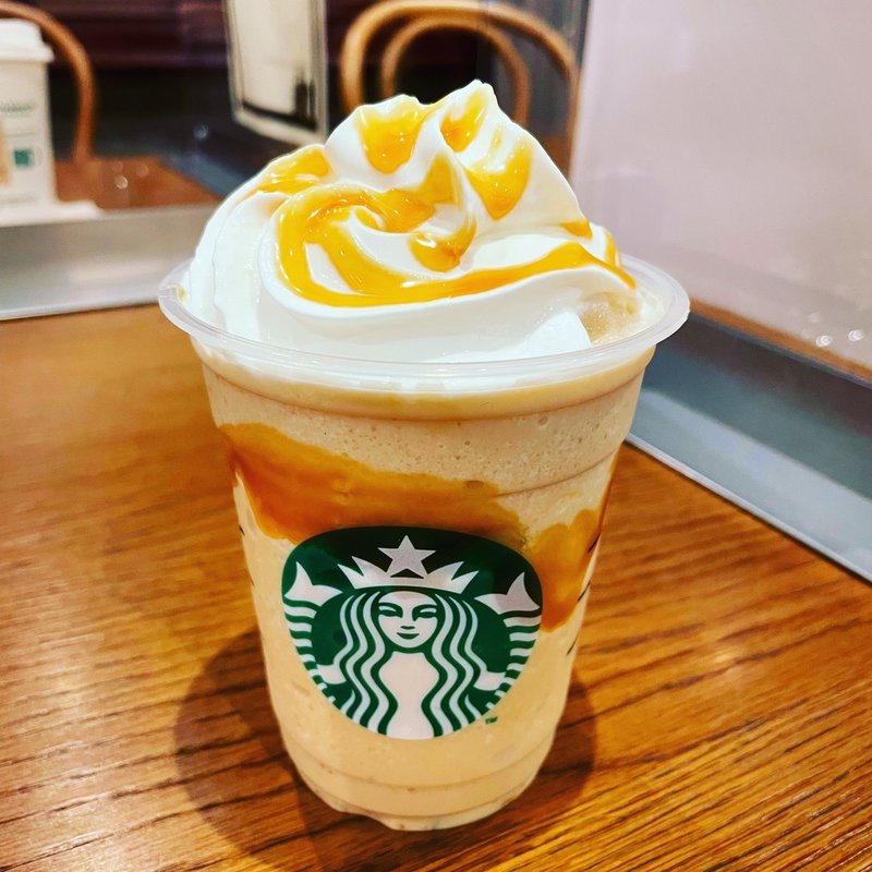 東京オリジンコーヒージェリーキャラメルフラペチーノ(スターバックスコーヒー 新丸ビル店)