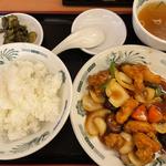 酢豚定食(日高屋 千葉富士見店)